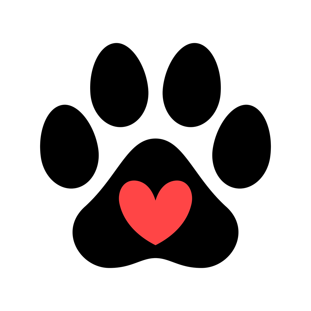 Paw Print With Heart